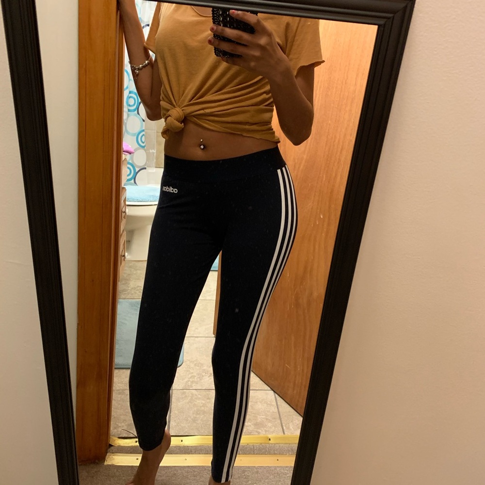 brand new Adidas normal length 3 stripe leggings
